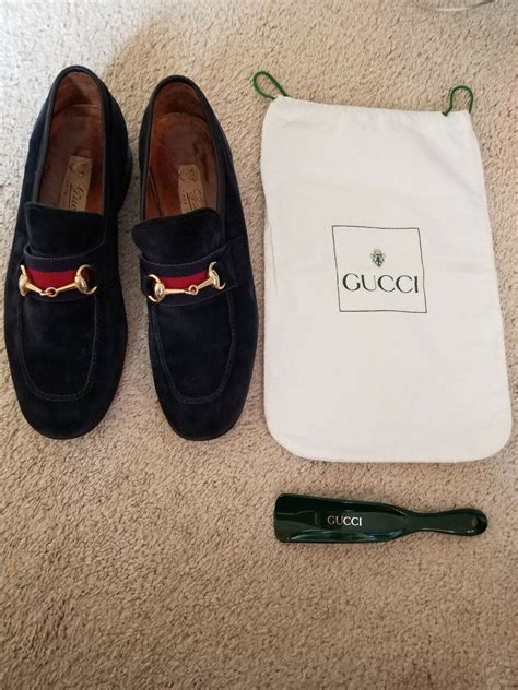 gucci suede shoes blue|men's gucci double g shoes.